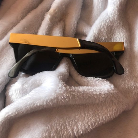 Retrosuperfuture black and gold sunglasses